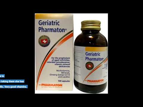 User Review: Pharmaton 20 Multivitamins Minerals with Ginseng G115 Lecithin and Deanol Capsules...