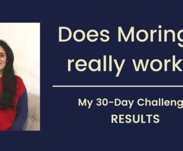 Moringa Review . I took Moringa for 30 days and this happened