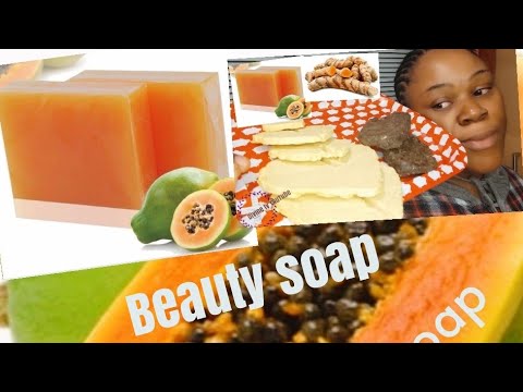 Simple way I made my beauty whitening soap at home. DIY Natural.