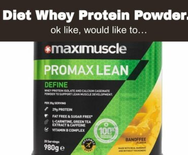 Diet Whey Protein Powder Shake Bundle - Free Vitamin + BCAA Tablets + Shaker - Lose Weight Fast...