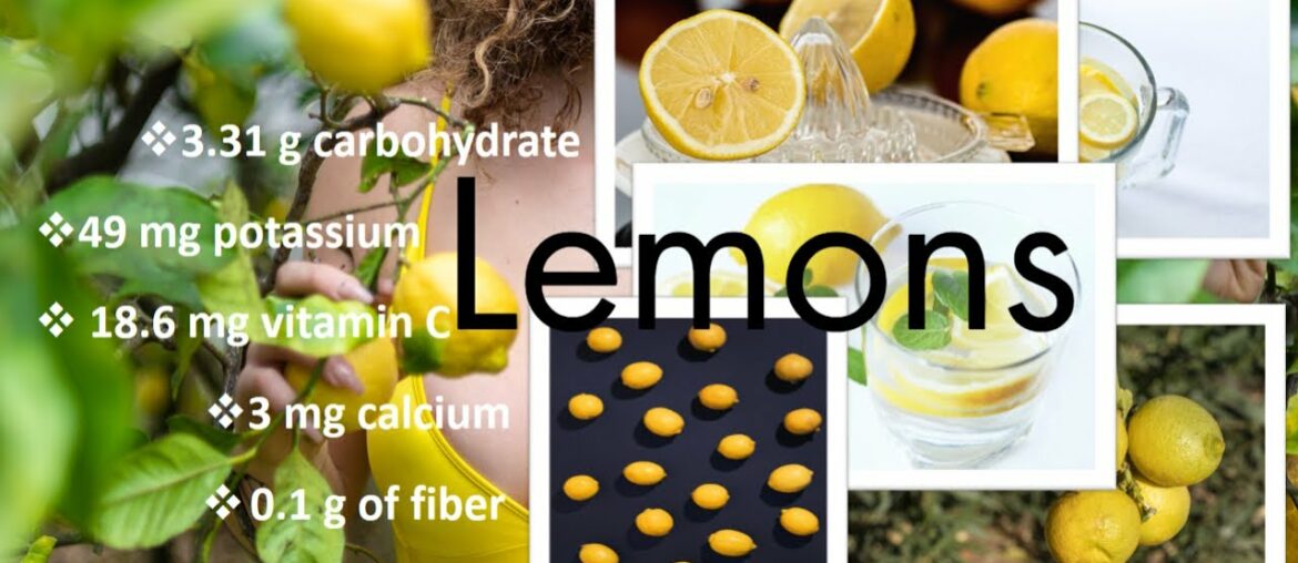 Lemons contain vitamin C and other antioxidants that benefit health.