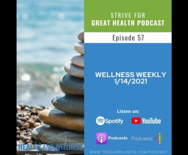 Strive for Great Health Podcast Episode 57 - Wellness Weekly 1/14/2021