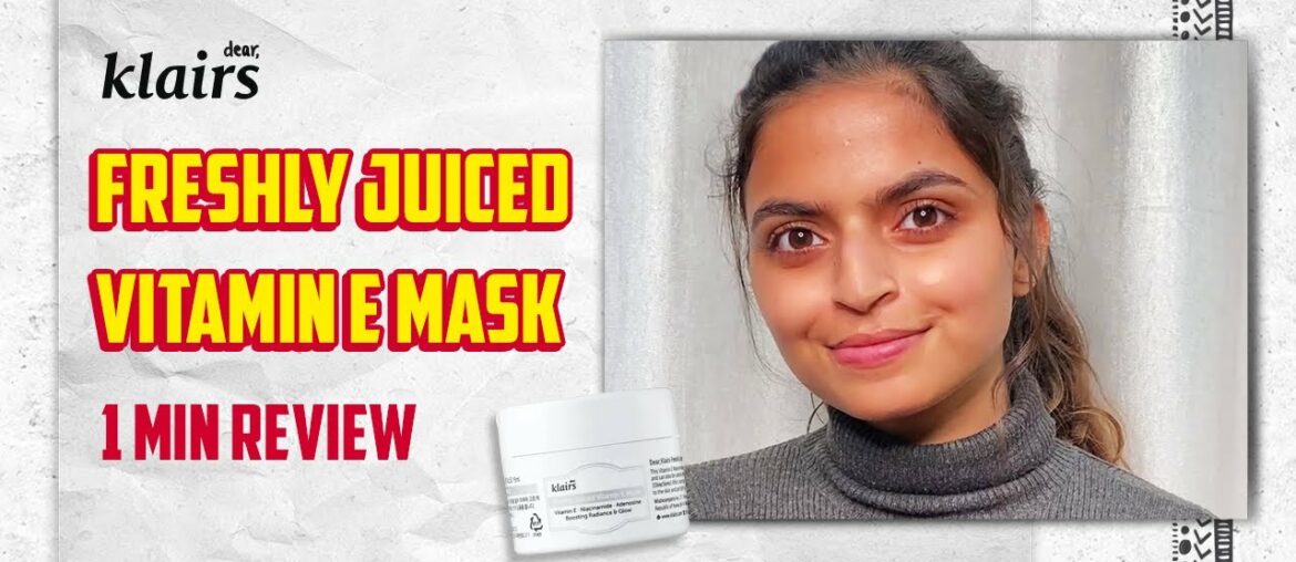 Klairs Freshly Juiced Vitamin E  Mask Review #Shorts