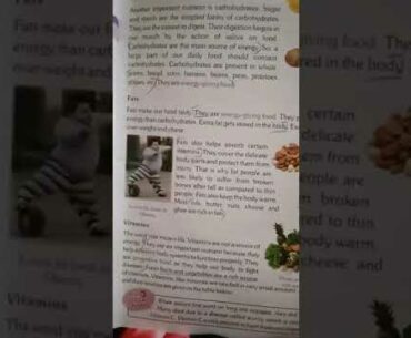 Class V Science lesson  - Nutrition and disease  (part - 2)