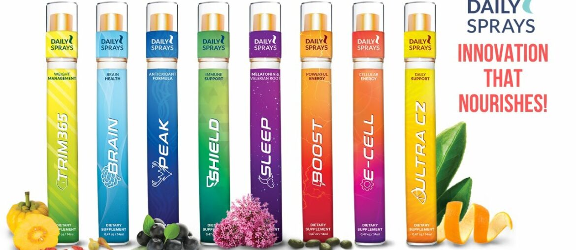 Daily Sprays -  Natural Vitamin Supplements For Your Daily Wellness - Innovation That Nourishes