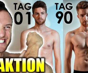 Sascha Huber reagiert auf 90 Tage Fitness Transformation von Tomary!