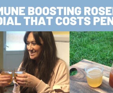Immune boosting Rosehip cordial for pennies!