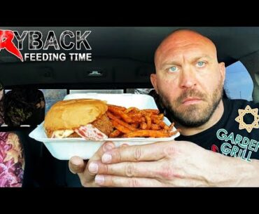 Bacon Chicken (V) Sandwich Sweet Potato Fries Mukbang Ryback Feeding Time
