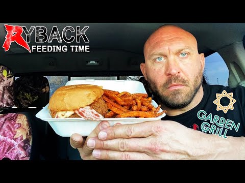 Bacon Chicken (V) Sandwich Sweet Potato Fries Mukbang Ryback Feeding Time