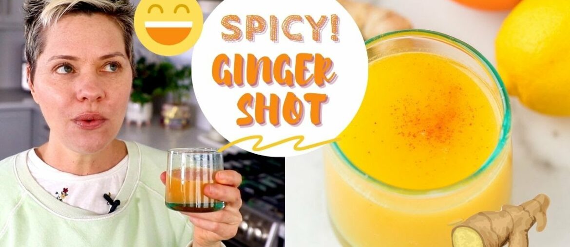 Citrus Ginger Immunity Shot Recipe // JUICER OR BLENDER