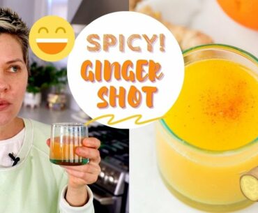 Citrus Ginger Immunity Shot Recipe // JUICER OR BLENDER