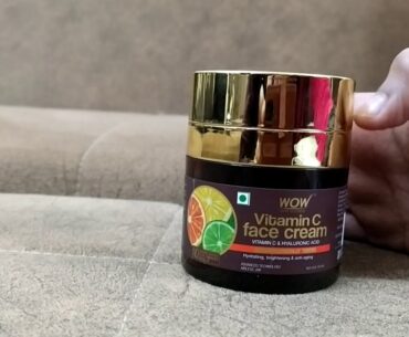 Wow vitamin C face cream with hyaluronic acid honest review