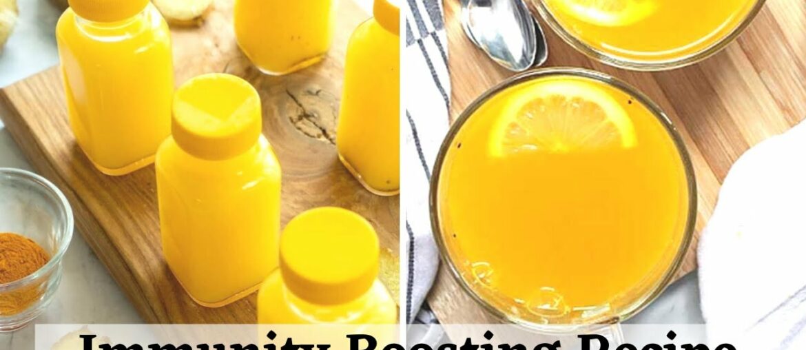Ginger Turmeric IMMUNE-BOOSTING ENERGY SHOTS (juice recipe)  - FIGHT OFF CORONAVIRUS ( COVID )
