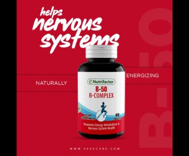 B-50 Complex | Promotes Energy Metabolism & Nervous System Health | Veva Care