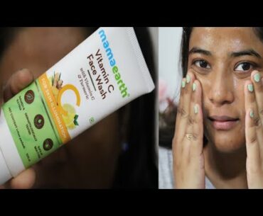 Mama Earth  Vitamin C Face Wash Review | Brightening  Face Wash | Pooja Glamourholic
