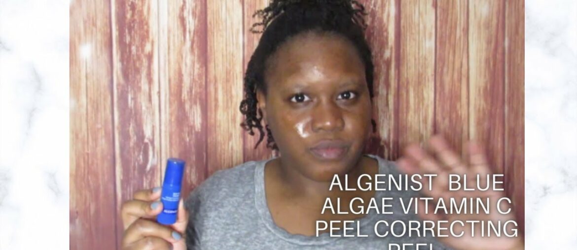 Algenist Blue Algae Vitamin C Dark Spot Correcting Peel| First Impression| Natural As Abby