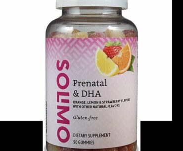 Amazon Brand - Solimo Prenatal Vitamins & DHA - Pregnancy Wellness - 90 Gummies (45-Day Supply)