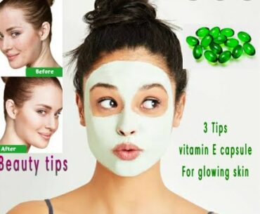 How to apply Vitamin E Capsule on face\ All beauty tips
