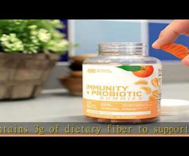 Optimum Nutrition Immunity & Probiotic Gummies, Vitamin C and Zinc for Immune Support and Supports