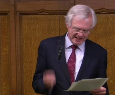 David Davis MP holds Adjournment Debate on Vitamin D and Covid-19 Mitigation
