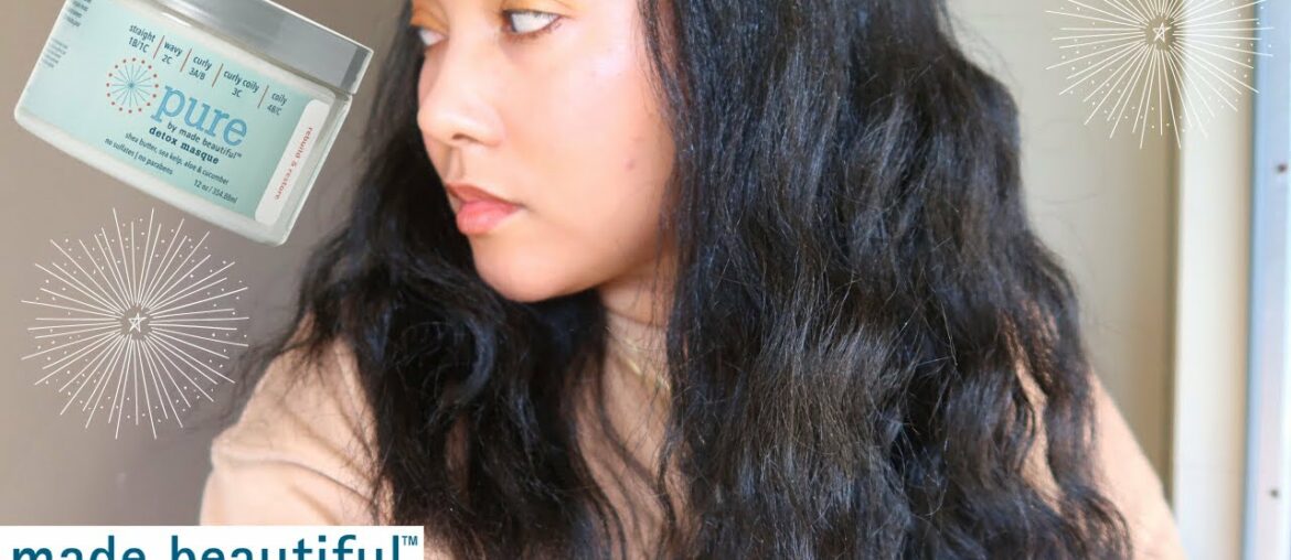 PURE BY MADE BEAUTIFUL DETOX MASQUE | Ashkins Curls #under$10 #siliconefree #12oz