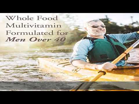 Garden of Life mykind Organics Whole Food Multivitamin for Men 40+, 60 Tablets, Vegan Mens Multi fo