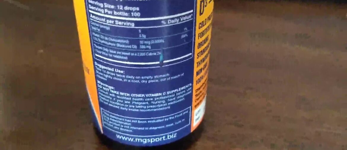 Vitamin D3 Drops with Black Seed Oil and Thymoquinone for Immune Support Review, Liquid Supplements