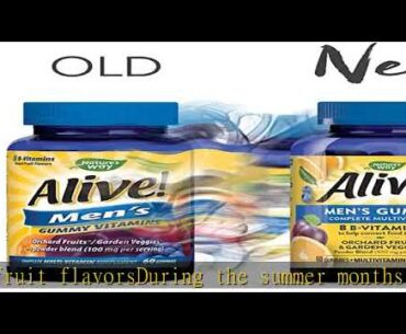 Nature’s Way Alive! Men’s Gummy Multivitamin, B-Vitamins, Delicious Fruit Flavors, 60 Gummies