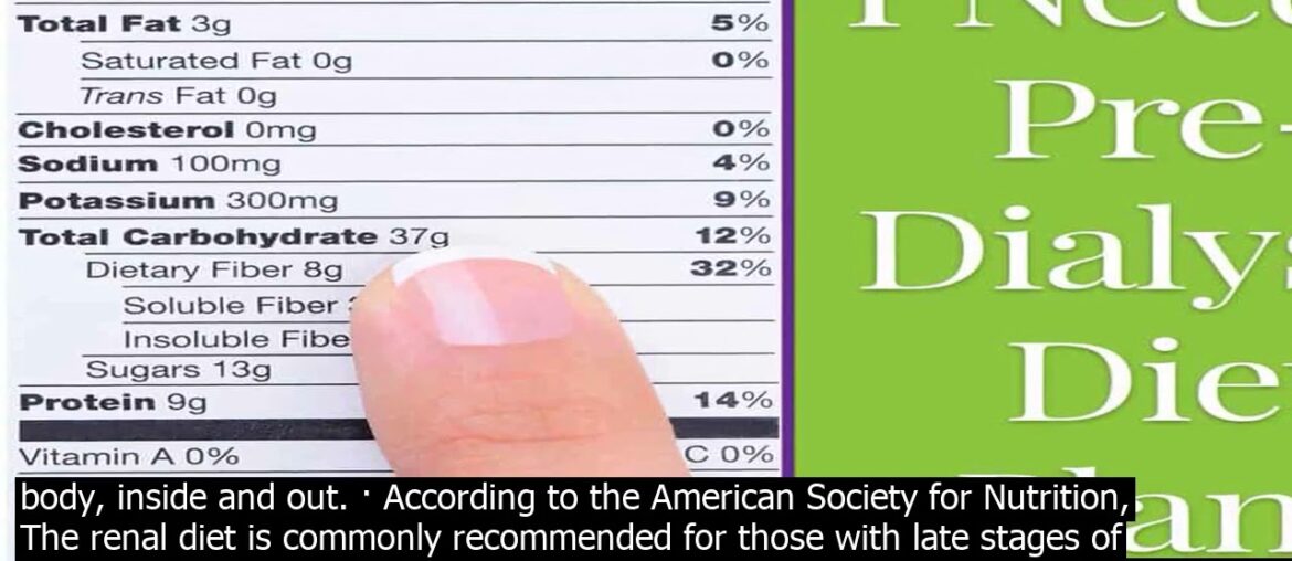 Kidney diet essentials fast nutrition a kidneyfriendly diet is a way of eating that helps