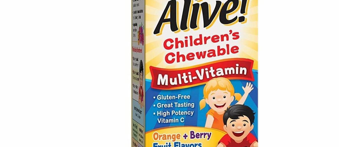 Nature's Way Alive! Children's Premium Chewable Multivitamin, Gluten Free, 120 Chewable Tablets