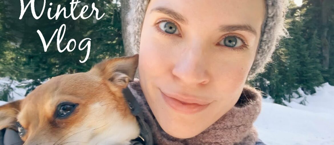 WINTER VLOG! Puppies, Snowshoeing & Cutting Hair For the First Time!