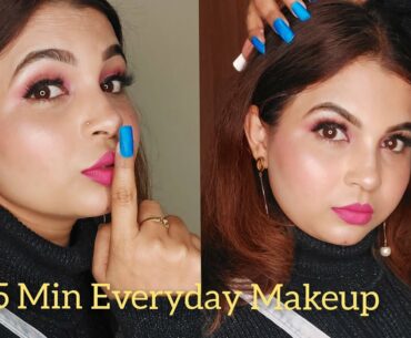 Quick & Easy 5 MIN  Everyday Makeup | Everyday Makeup Routine|3 Ways to use Lipstick |Lipstick Hacks