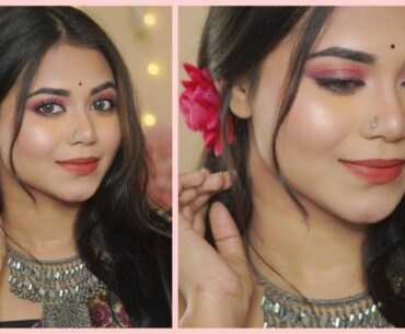 Super Affordable Saraswati Puja Makeup | Easy and Beginner Friendly
