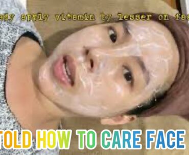Apply vitamin by lesser on face 2021| Beauty explores | Skin Care Acne Treatment
