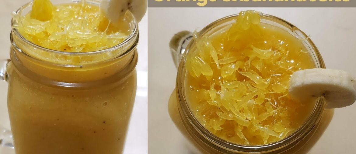 Banana Orange Juice | Immunity Booster Drink | Dairy Free | Super Rich, Creamy & Delicious Smoothie