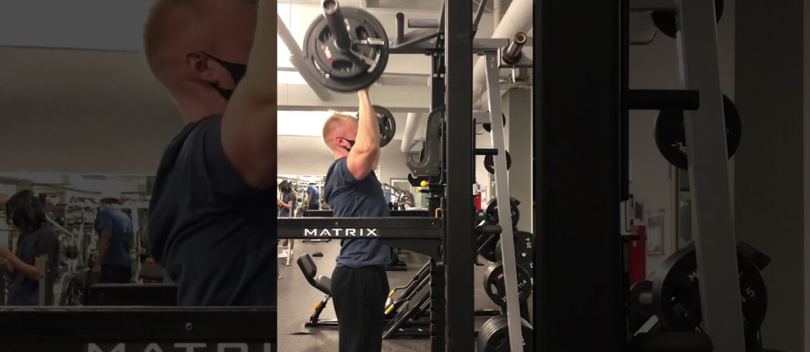 52kg/115lbs Standing Overhead Press x 4 reps | AMRAP | Road to 70kg/155lbs #short #powerlifting