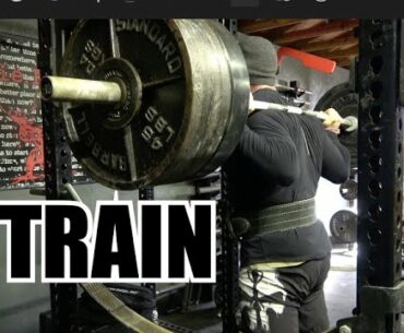 TRAIN: 605lb Pause Squat & Unconventional Problems w/ Unconventional Solutions