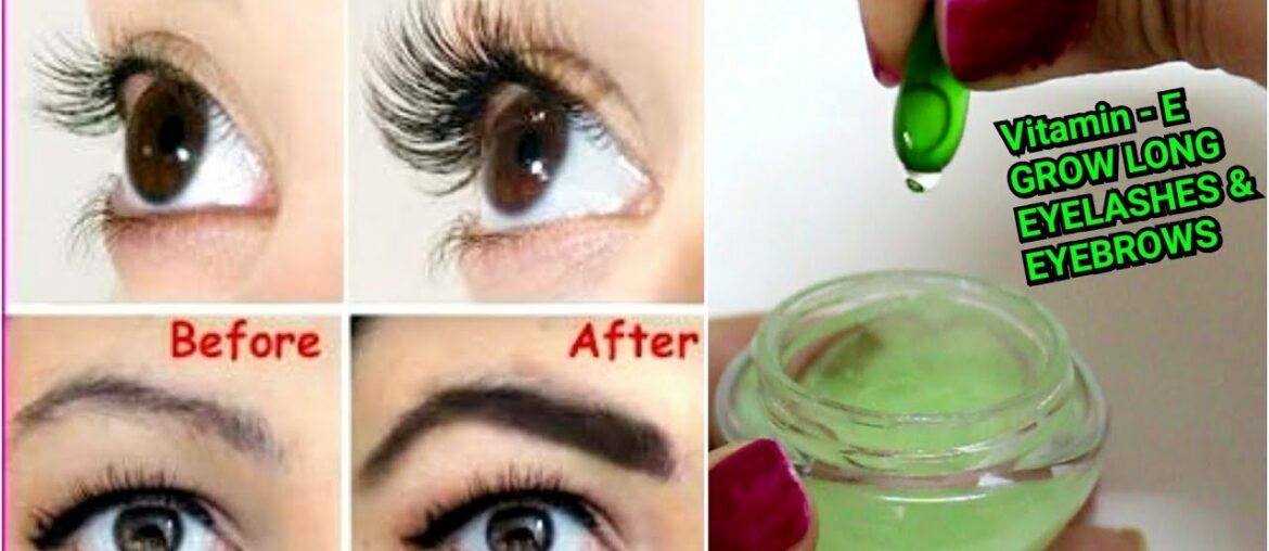 VITAMIN-E to Grow LONG EYELASHES & EYEBROWS - Simple & Effective Way