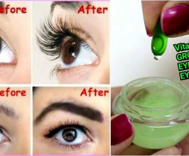 VITAMIN-E to Grow LONG EYELASHES & EYEBROWS - Simple & Effective Way
