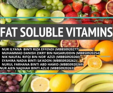 Nutrition MD1402 : Fat Soluble Vitamin