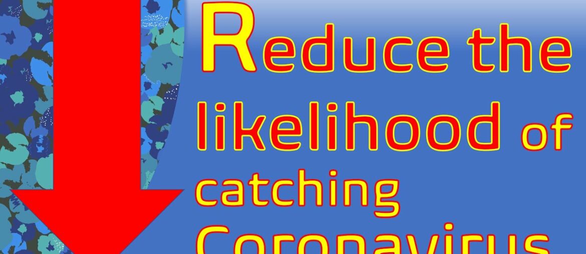 Ways to reduce the likelihood of catching Coronavirus - SARS CoV 2