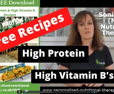 Free Recipe download for meals high in Vitamin B & Protein