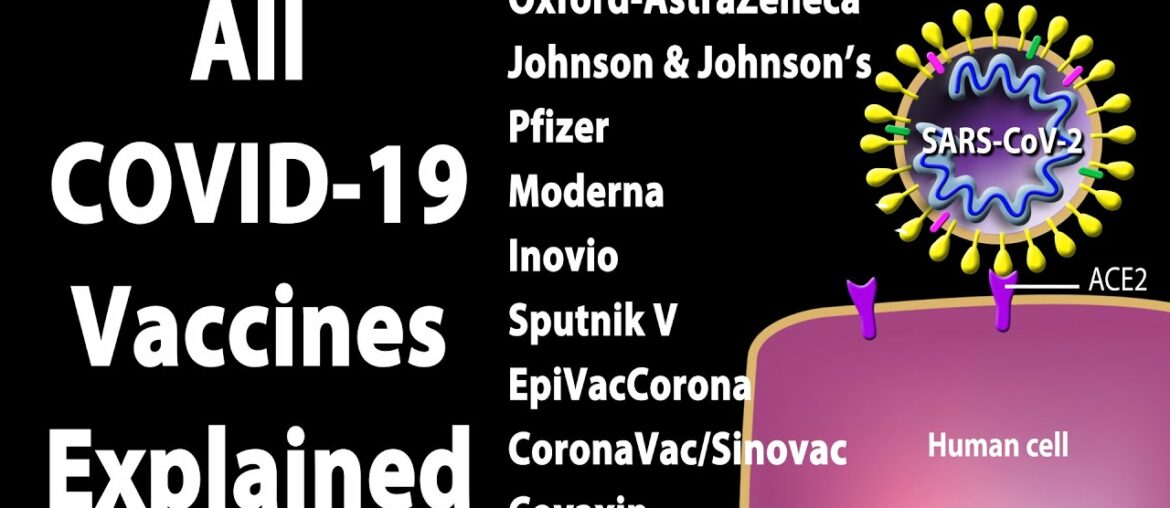 All Types of COVID-19 Vaccines, How They Work, Animation.
