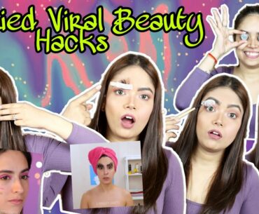 Testing Out Viral Makeup HACKS | Do they Work? *Shocking* | Anku Sharma