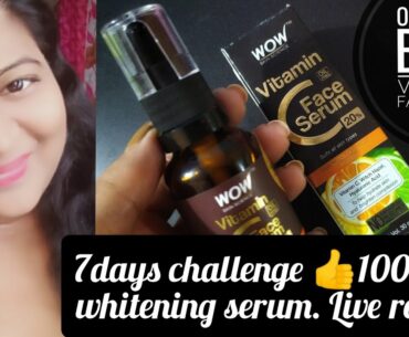 Wow skin Science 20% Vitamin C Face Serum | 1-week experience & review | Oily Sensitive skin