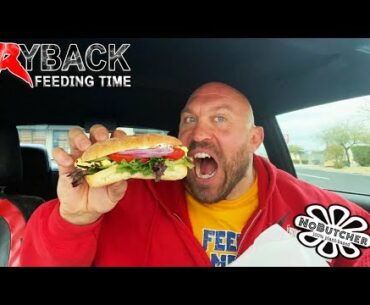 No Egg Salad Sandwich with Chips Mukbang Ryback Feeding Time