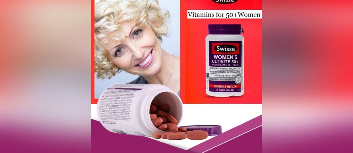 Swisse Compound Vitamins Tablets for 50+Years Men Women Health Wellness Products Energy Levels Ment