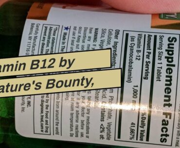 Vitamin B12 by Nature's Bounty, Vitamin Supplement, Supports Energy Metabolism and Nervous Syst...