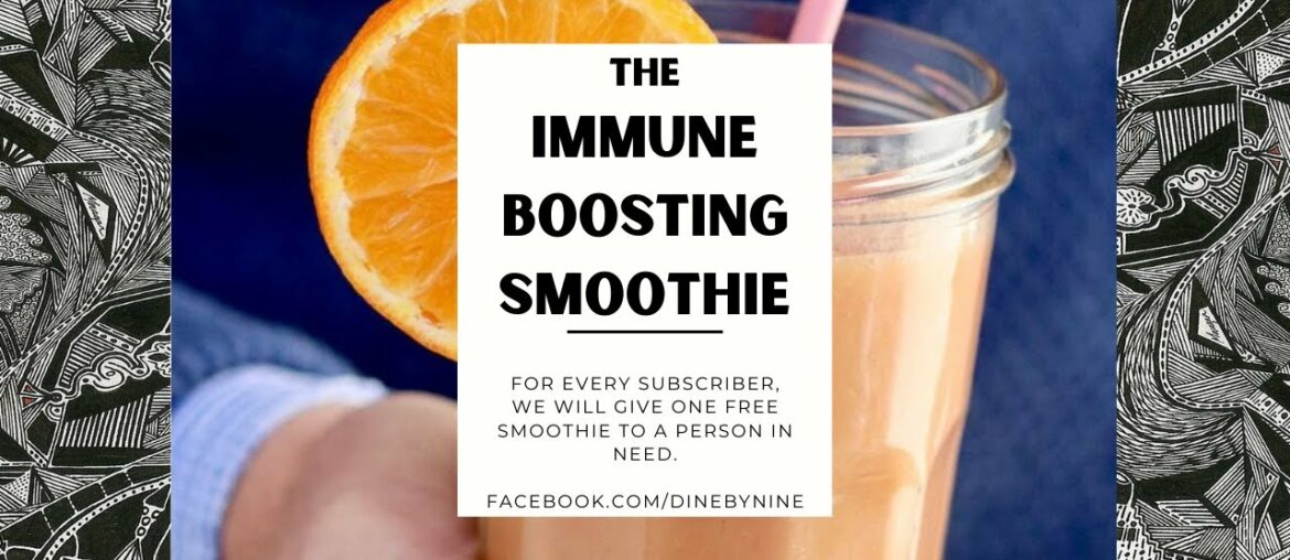 Immune Boosting Orange Smoothie I Simple Meal Prep I Simple COVID19 Smoothie