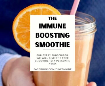 Immune Boosting Orange Smoothie I Simple Meal Prep I Simple COVID19 Smoothie